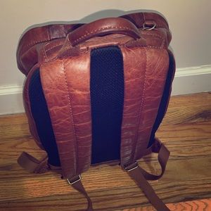 Fossil Brown Leather backpack. Under warranty 2yrs